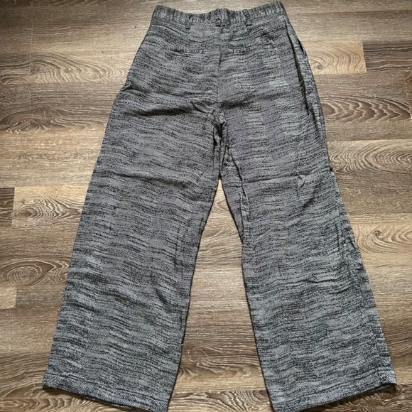 Urban Outfitters Women’s Small Black White Grey Wide Leg Trousers High Rise - Picture 5 of 8